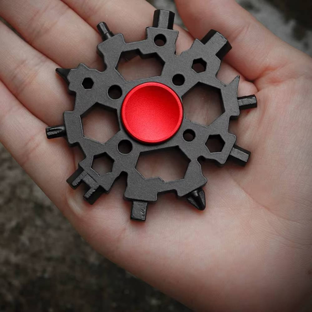 ROXAR TECH Multitool, zestaw narzędzi rowerowych gwiazdka fidget spinner 23 w 1 ROXAR
