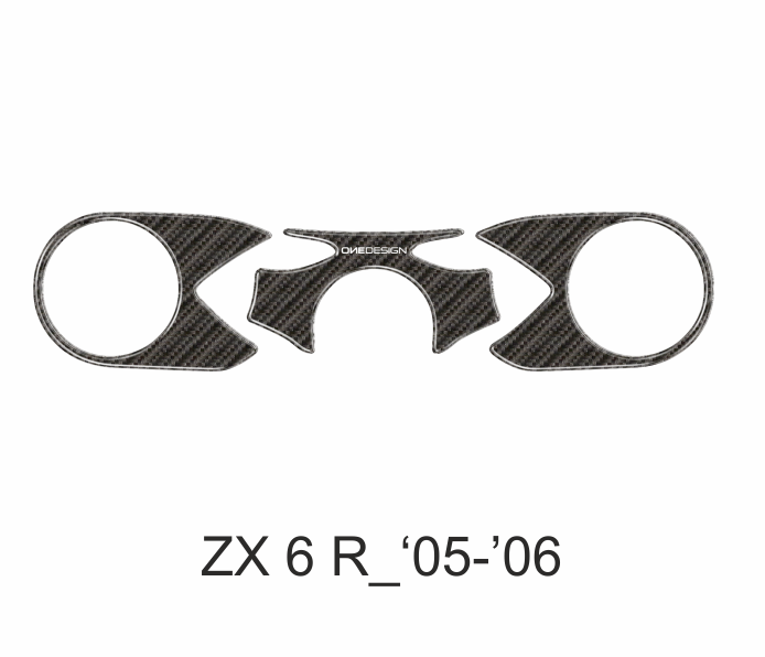 ONEDESIGN Naklejka na półkę kierownicy ZX6R 2005-2006
