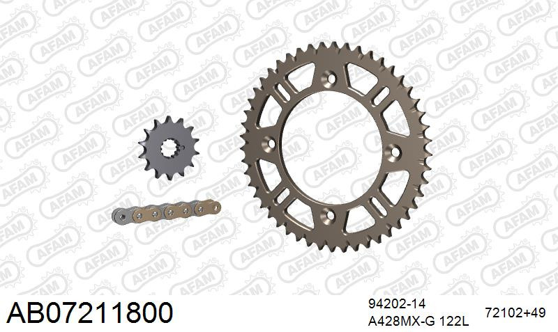 Zestaw napędowy AFAM do KTM 105 SX
