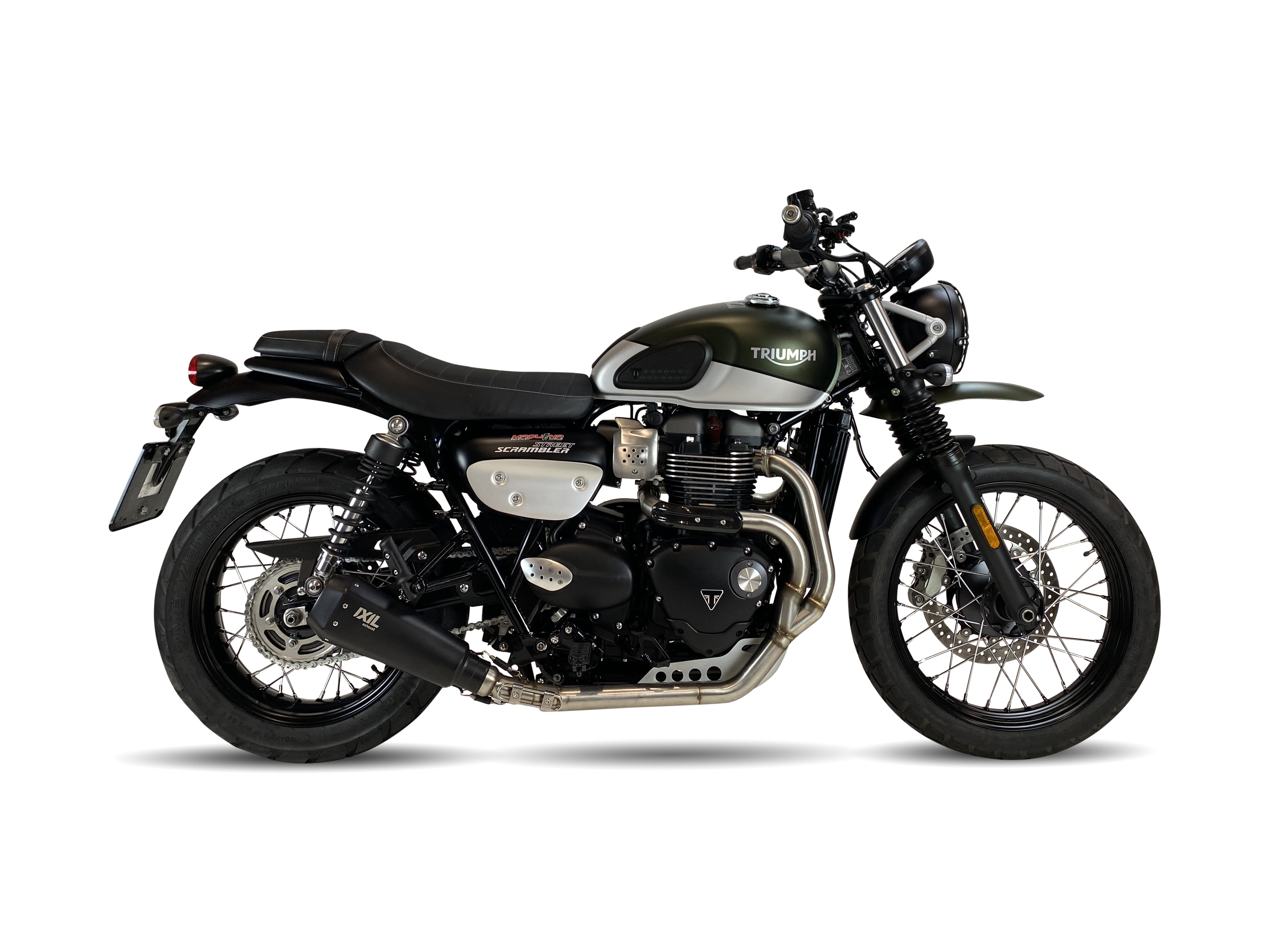 Tłumik IXIL TRIUMPH STREET SCRAMBLER 900 17-22 (DC01 DC02 DC03 DC04) typ RB (waga: 900g, długość: 230 mm., materiał: Inox AISI30
