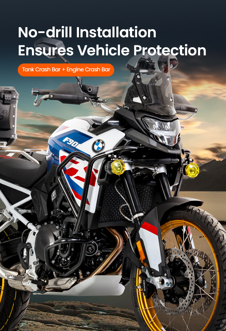 LOBOO Gmole górne do BMW F900GS (2024-) czarne