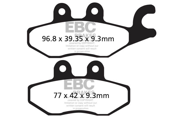 EBC Brakes Klocki hamulcowe EBC SFA418 skuterowe (kpl. na 1 tarcze)