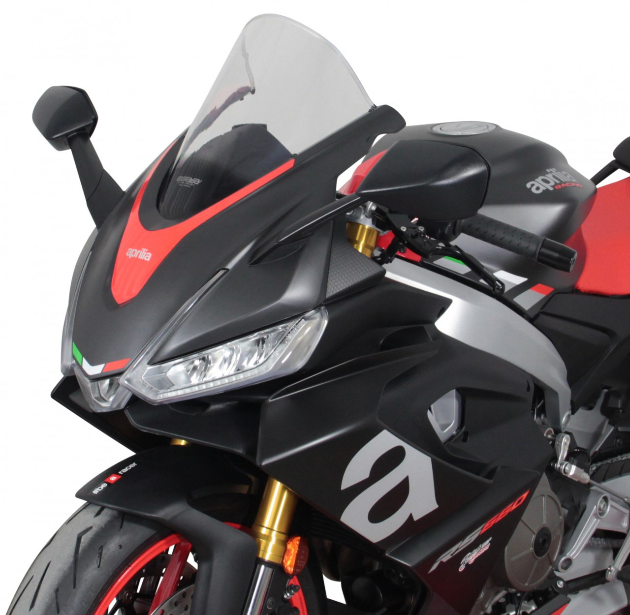 Szyba motocyklowa MRA APRILIA RS 660 2021-, forma R, bezbarwna