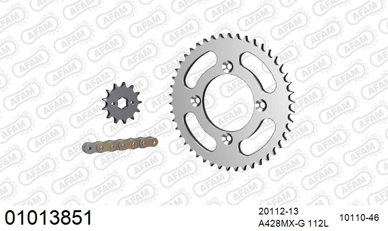 Zestaw napędowy AFAM do HONDA CRF 125 F E,F,G,H,J,K,L,M,N,P