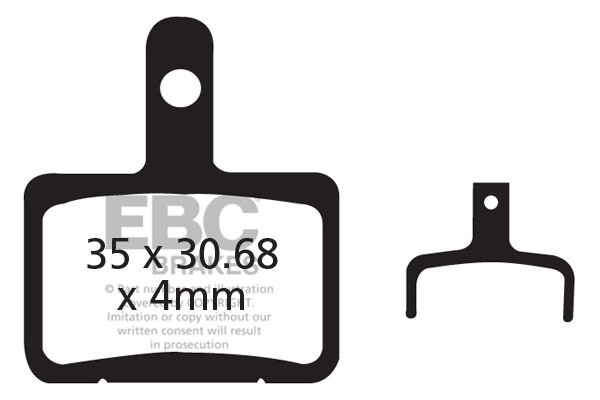 CFA327HH - Klocki hamulcowe rowerowe (spiekane) EBC Brakes