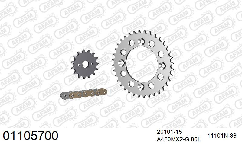 Zestaw napędowy AFAM do HONDA XR 70 R V,W,X