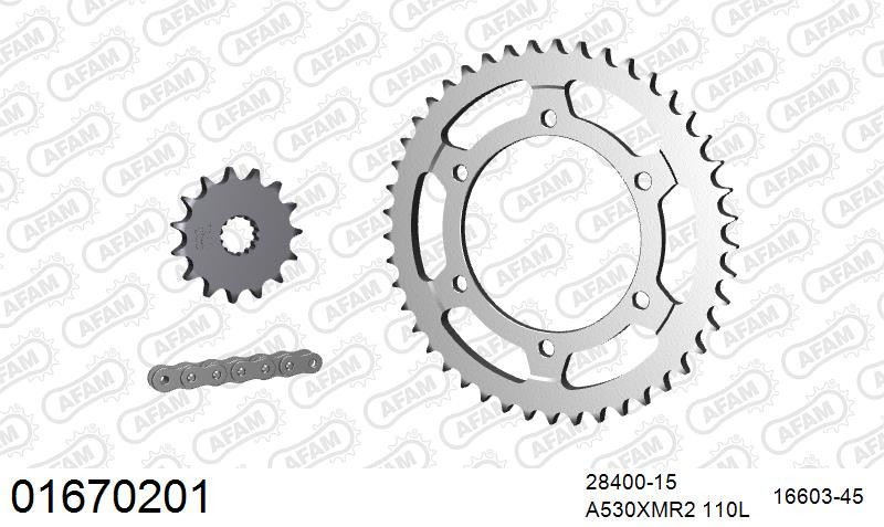 Zestaw napędowy AFAM do KAWASAKI ZZR 600 D1,D2,D3,D4