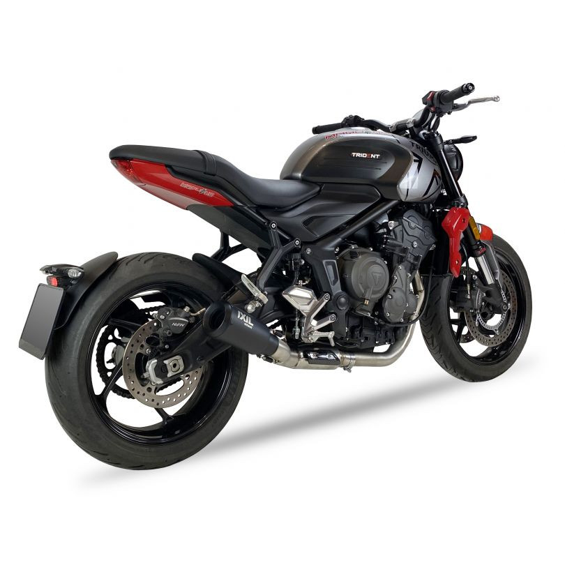 Tłumik IXIL TRIUMPH TRIDENT 660 21-22 (L101 L101R) typ RB (waga: 900g, długość: 230 mm., materiał: Inox AISI304, kolor: Black pa