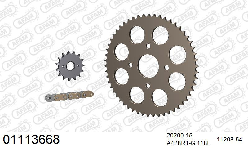 Zestaw napędowy AFAM do HONDA TL 125
