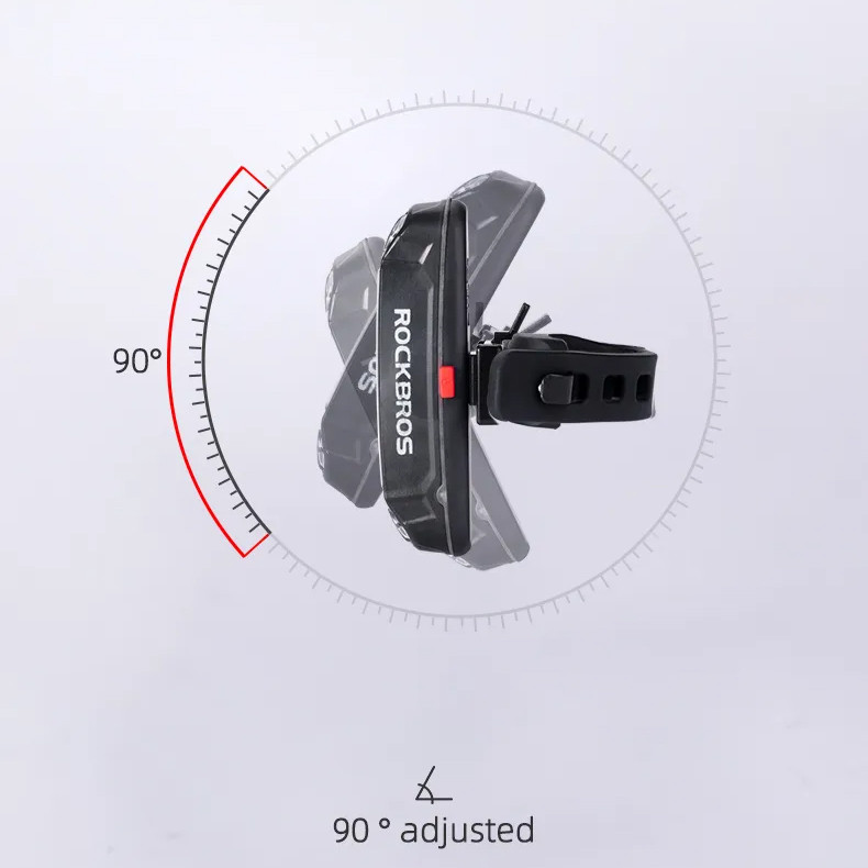 Lampka rowerowa tylna Rockbros A54BK 100 LM LED IPX5 na sztycę