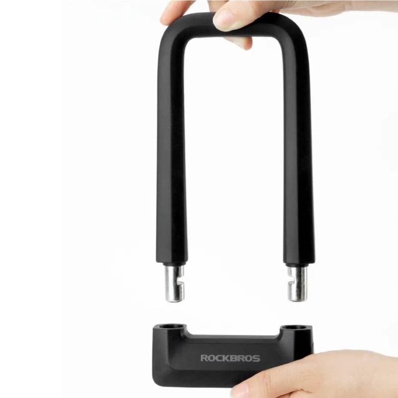 Zabezpieczenie rowerowe, zapięcie rowerowe na klucz, U-LOCK ROCKBROS (RKS626-BK) czarny