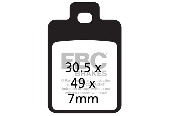 EBC Brakes Klocki hamulcowe EBC SFA255 skuterowe (kpl. na 1 tarcze)
