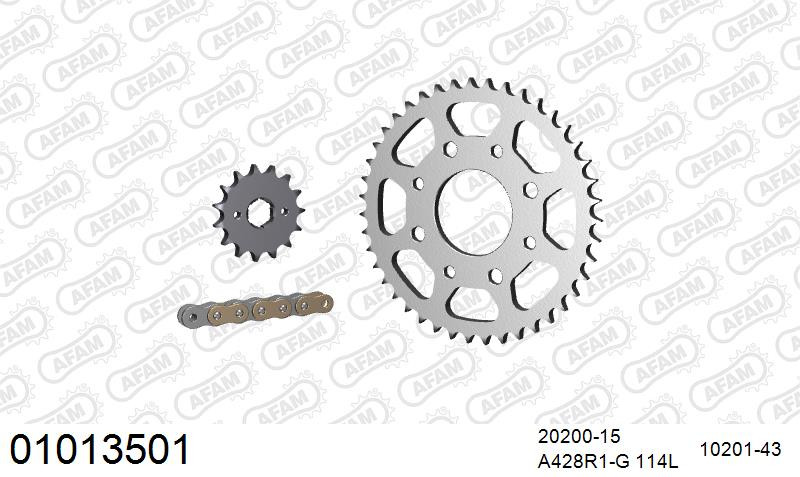 Zestaw napędowy AFAM do HONDA XL 125 K2,K3