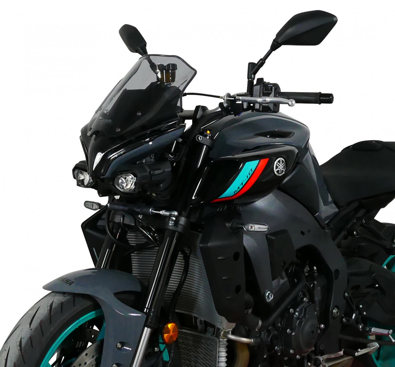 Szyba motocyklowa MRA YAMAHA MT-10 2022-, forma NRM, przyciemniana