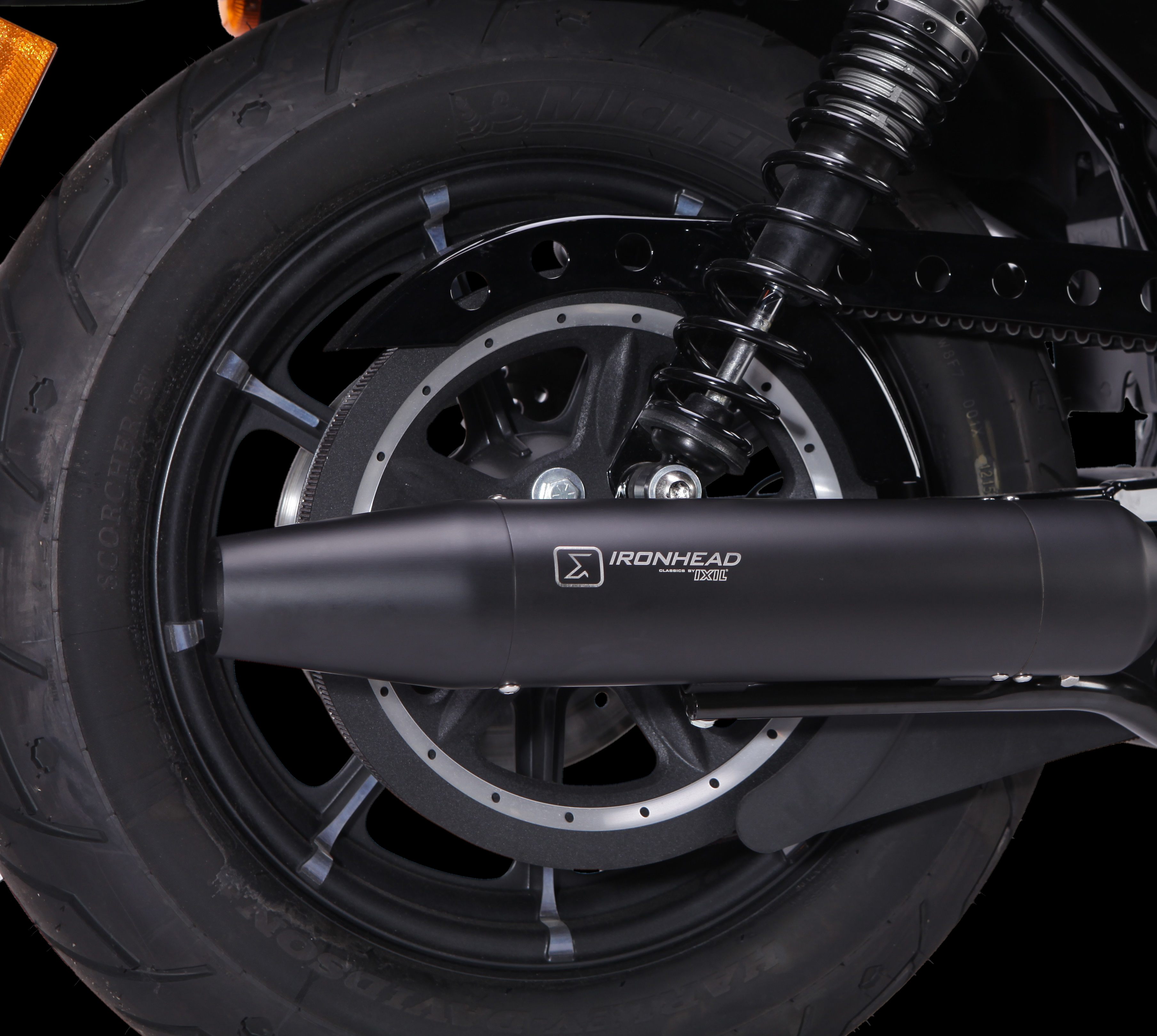 IRONHEAD END CAPS typ CAP (długość: Ø 88 mm., materiał: Inox AISI304, kolor: Black painted) CONICAL END CAP (BLACK)
