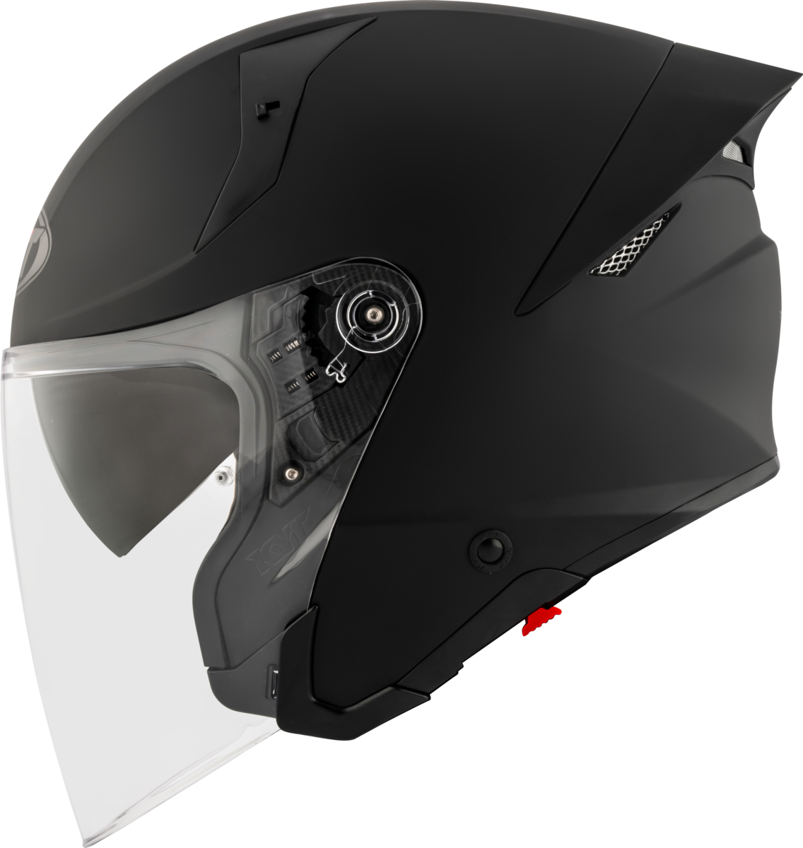 Kask Motocyklowy KYT TTR-JET połysk matowy czarny ECE/ONU 22-06