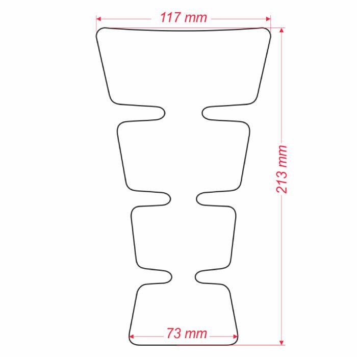 ONEDESIGN Tankpad universal złoty shape czarny
