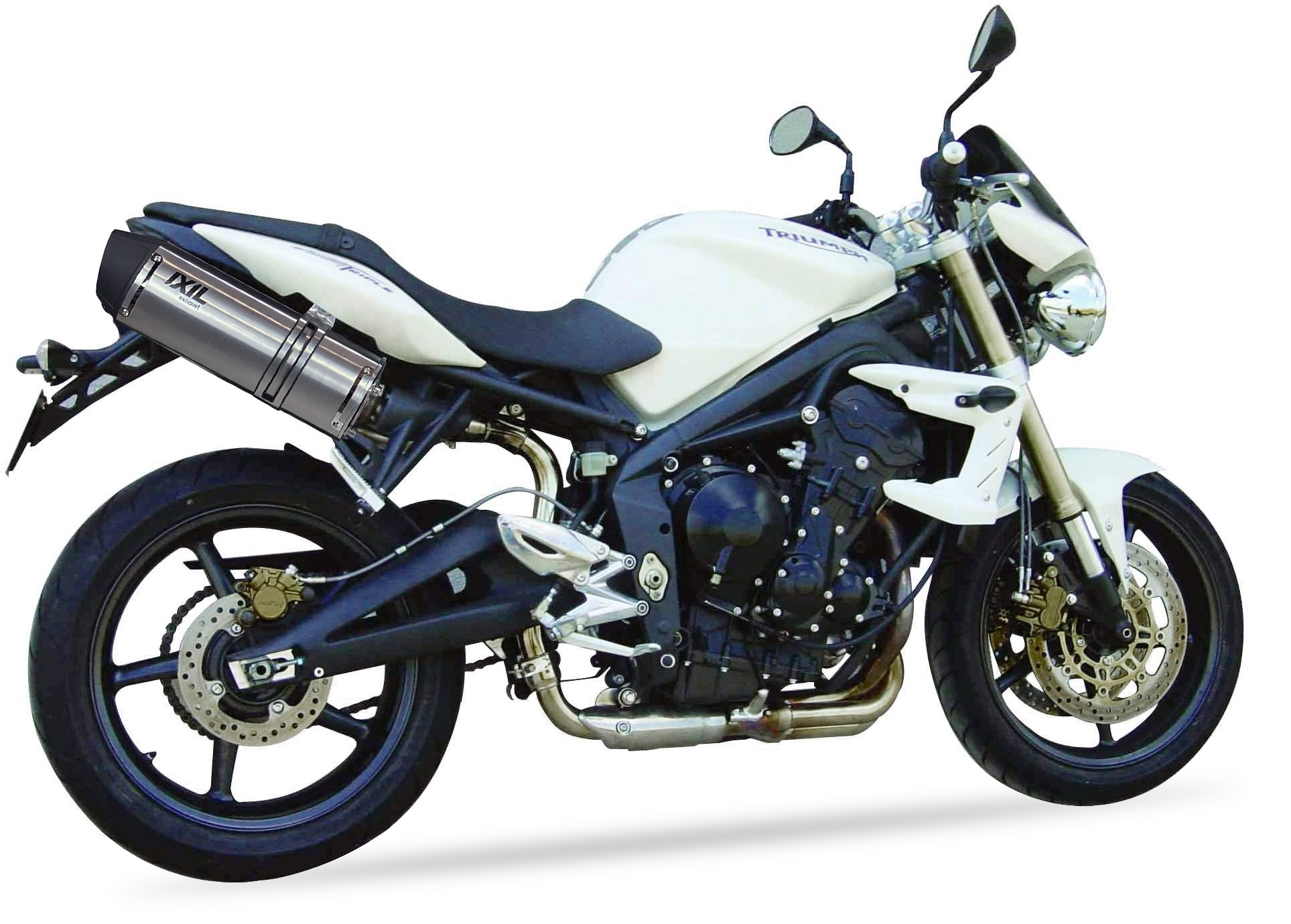Tłumik prawy IXIL TRIUMPH STREET TRIPLE 675 07-11 (D67LD) typ SOVE (waga: 3000g, długość: 423 mm.)