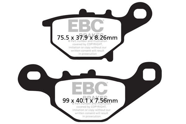 EBC Brakes Klocki hamulcowe EBC FA401TT (kpl. na 1 tarcze)