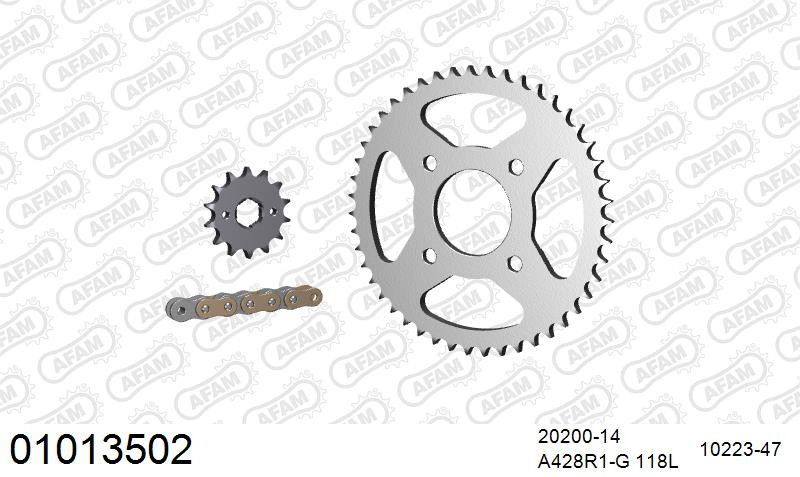 Zestaw napędowy AFAM do HONDA XL 125 S Option 1 Z,A,B,C