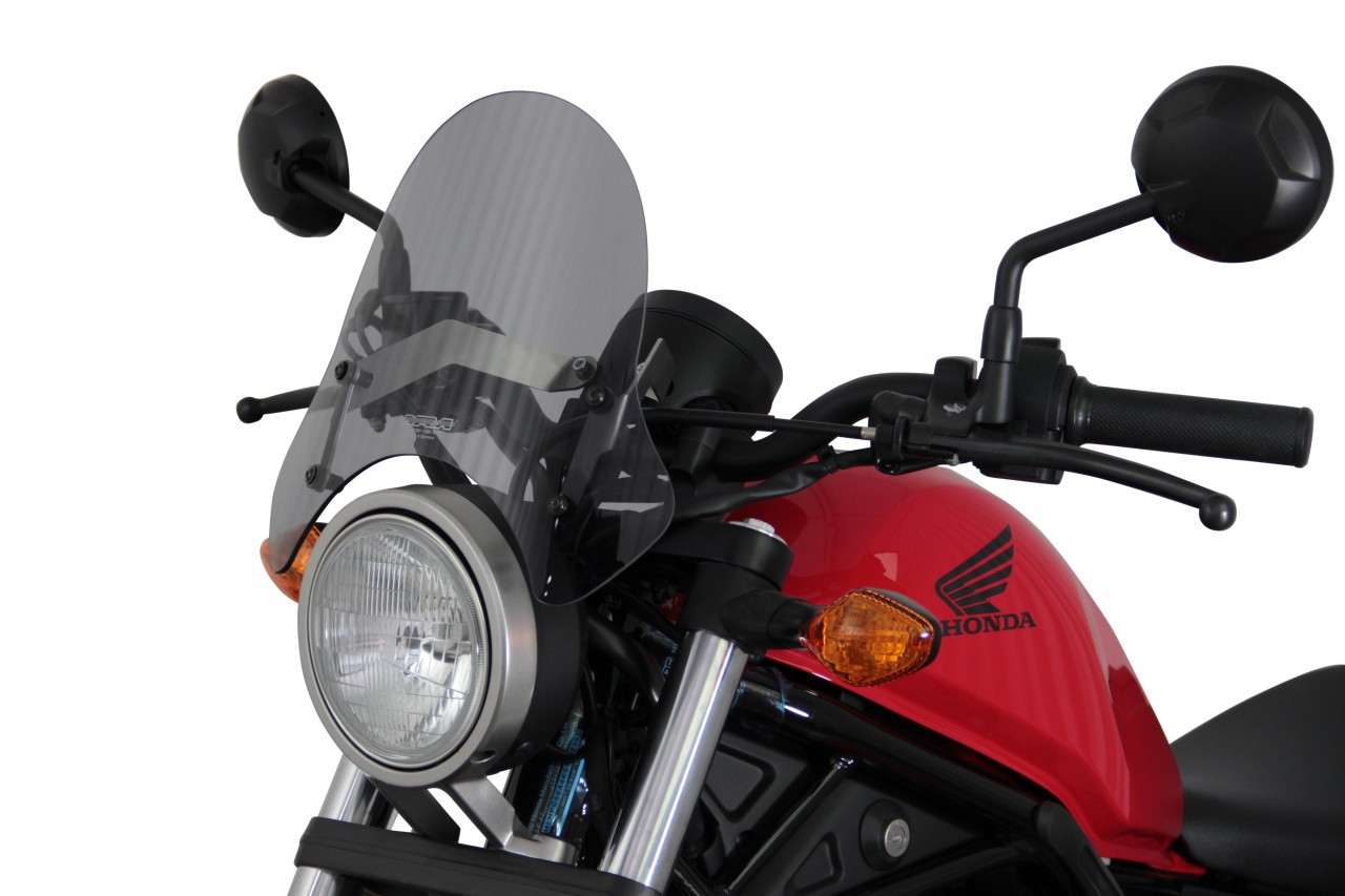 Szyba motocyklowa MRA HONDA CMX 500 REBEL 2017-2019, forma NSP, przyciemniana
