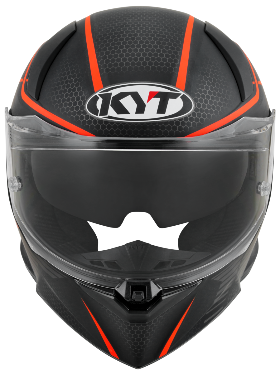 Kask Motocyklowy KYT R2R CONCEPT matowy czarny/czerwony ECE/ONU 22-06