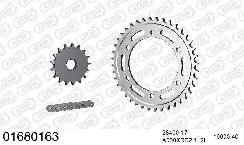 Zestaw napędowy AFAM do KAWASAKI VN 800 Drifter C1,C2,E1,E2,E3,E4,E5,E6F
