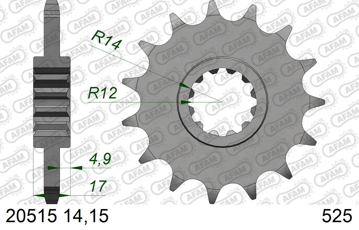 Zestaw napędowy UNIBEAR + AFAM do Honda CB 600 F / CB 600 FA ABS – 1998 - 2006 łańcuch i zębatki