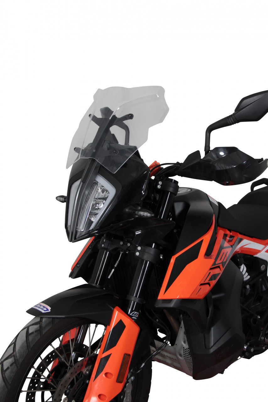 Szyba motocyklowa MRA KTM ADVENTURE 890 R 2018-2022, forma SPN, bezbarwna