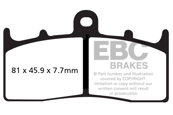 Klocki hamulcowe EBC EPFA294HH Extreme Pro (kpl. na 1 tarcze)