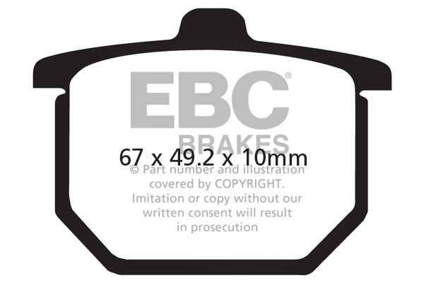 Klocki hamulcowe EBC FA030V V-PAD (kpl. na 1 tarcze)
