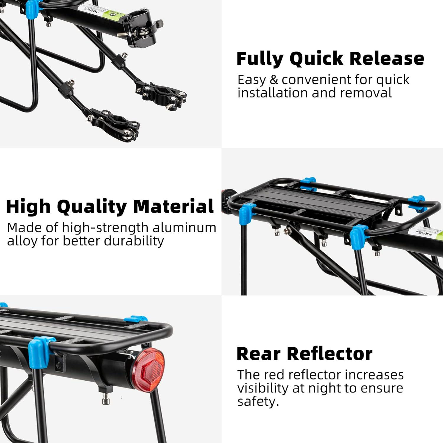 Bagażnik rowerowy ROCKBROS aluminium (HJ10011)