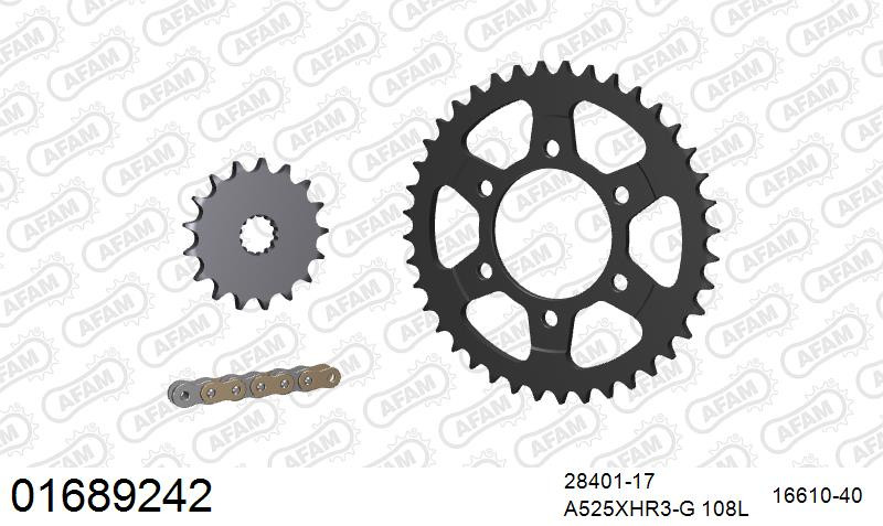 Zestaw napędowy AFAM do KAWASAKI Ninja ZX 10 R 6,7