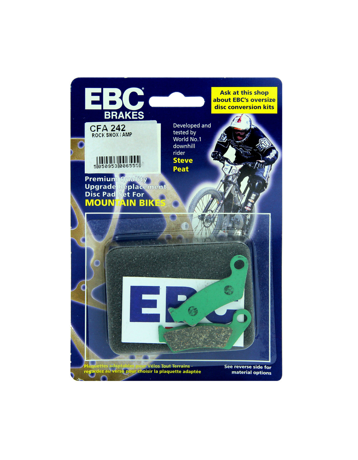 CFA242 - Klocki hamulcowe rowerowe (organiczne) EBC Brakes