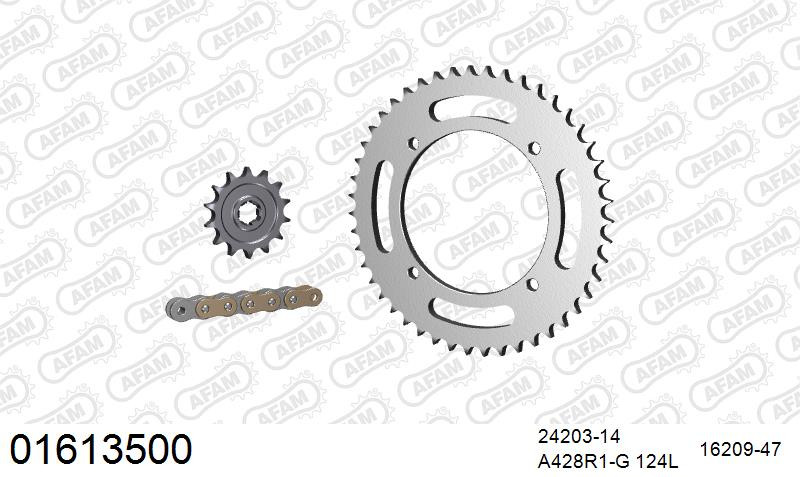 Zestaw napędowy AFAM do KAWASAKI KLX 125 CAF,CBF,CCF,CDF,CEF,CFF,CGF