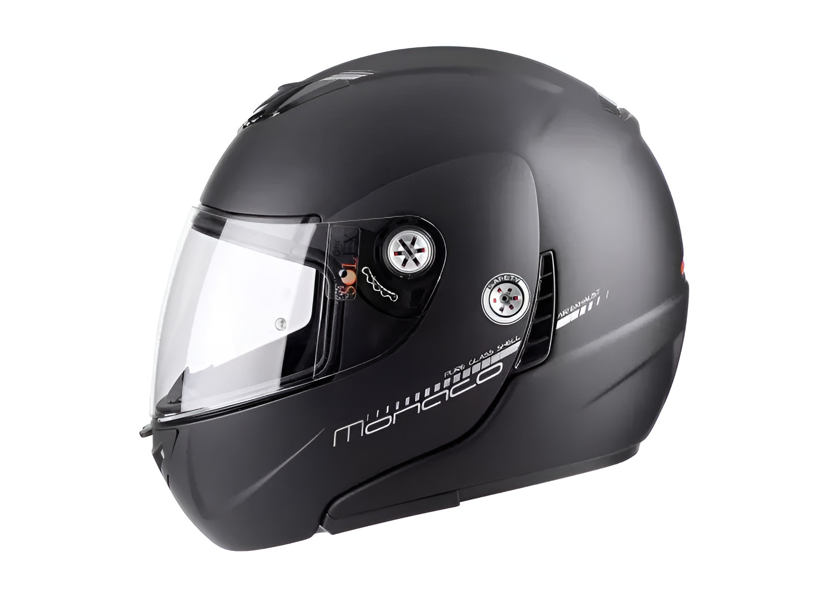 Kask motocyklowy LAZER MONACO EVO Pure Glass czarny matowy