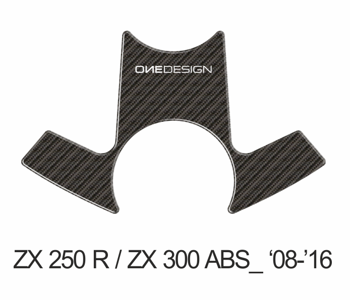 ONEDESIGN Naklejka na półkę kierownicy ZX250R / ZX300ABS 2008-2016