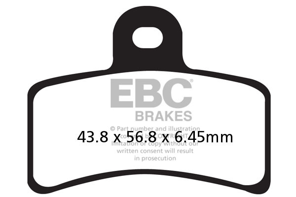 Klocki hamulcowe EBC FA291 (kpl. na 1 tarcze)