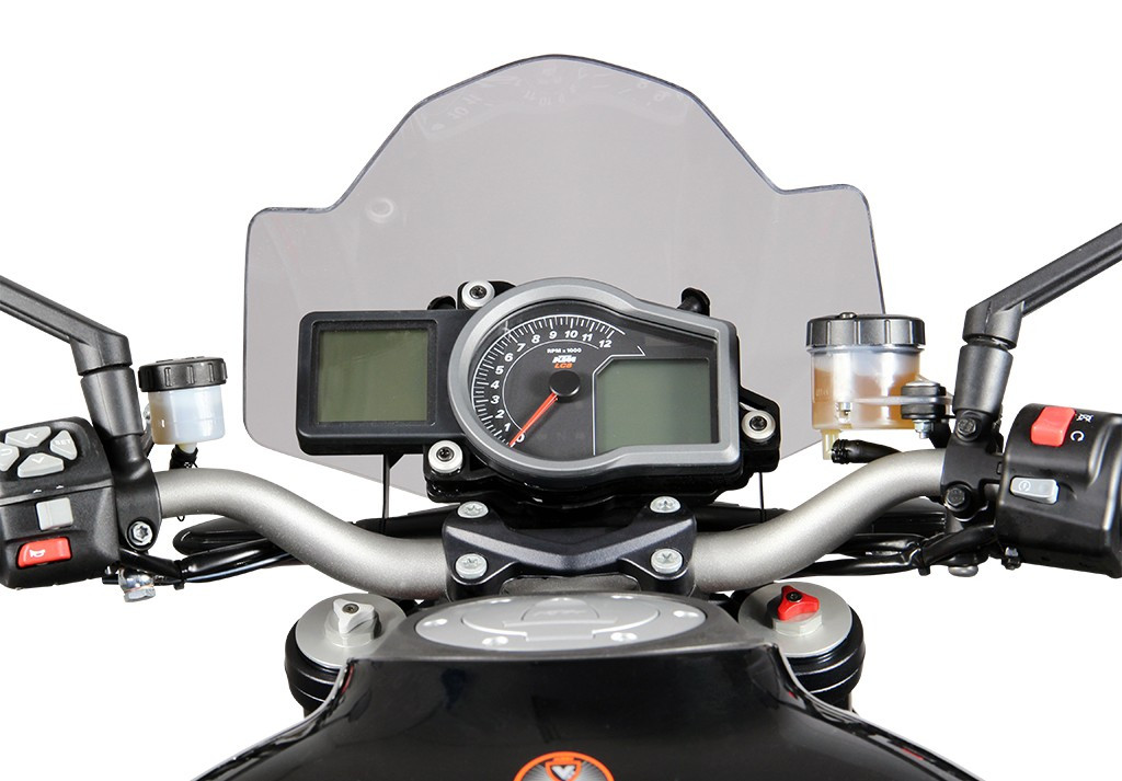 Szyba motocyklowa MRA KTM 1290 SUPER DUKE R 2013-2016, forma NRM, przyciemniana