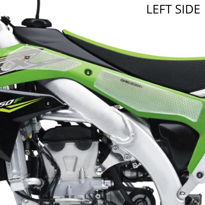 ONEDESIGN Grip Boczny HDR KX 450F 2016-2018 KAWASAKI transparentny
