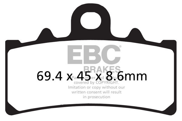 EBC Brakes Klocki hamulcowe EBC EPFA606HH Extreme Pro (kpl. na 1 tarcze)