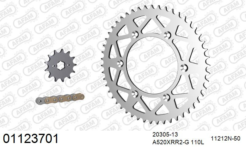 Zestaw napędowy AFAM do HONDA CRF 230 F 4,5,6,7,8,9,A,B,C,D,E,F,G,H,J,K