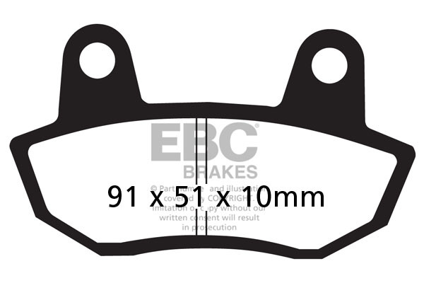 EBC Brakes Klocki hamulcowe EBC FA090V V-PAD (kpl. na 1 tarcze)