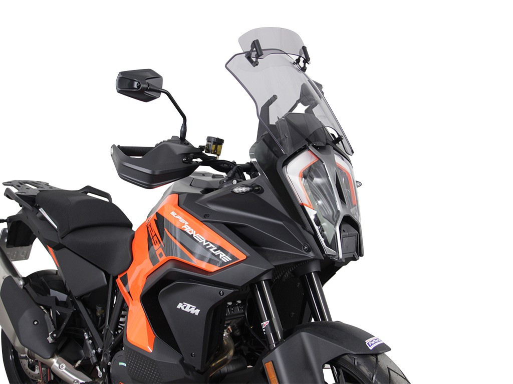 Szyba motocyklowa MRA KTM SUPERADVENTURE 1290 /S /R 2021-, forma VTM, przyciemniana