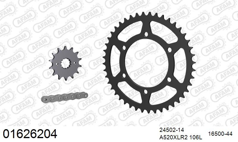 Zestaw napędowy AFAM do KAWASAKI GPX 250 R F2,G,F3,F4,F5,F6,F7,F8,F9