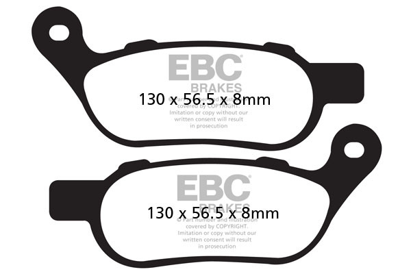 Klocki hamulcowe EBC FA458HH wzmacniane (kpl. na 1 tarcze)