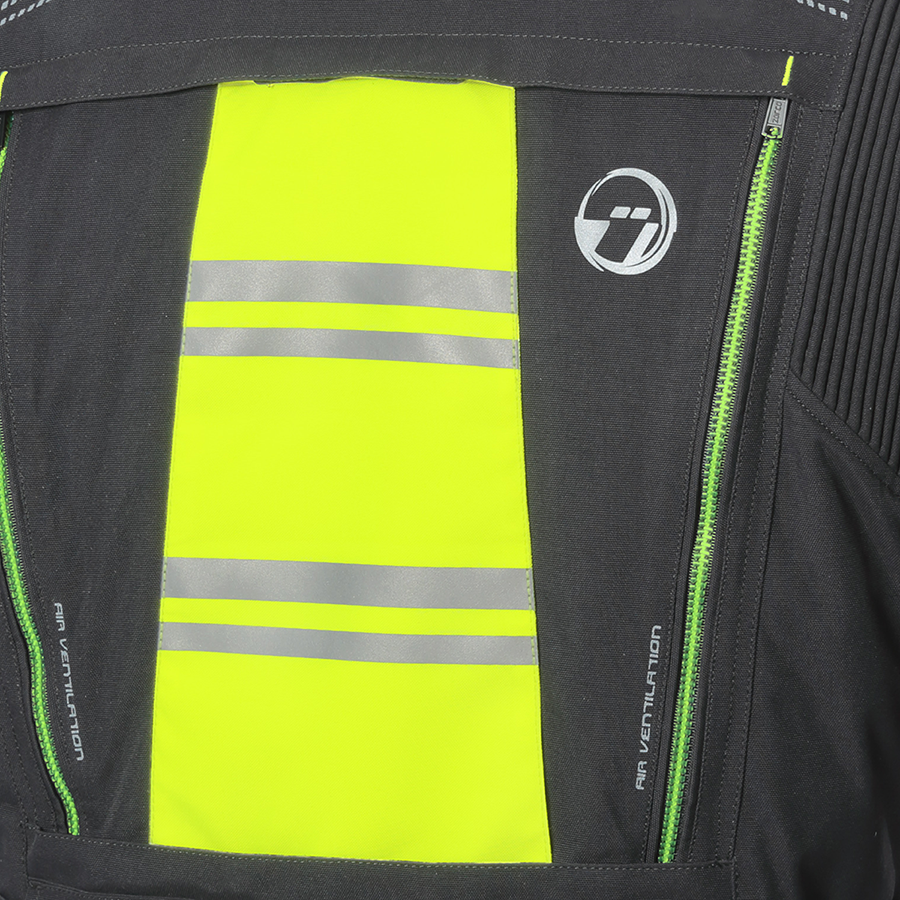 Kurtka motocyklowa BUSE Travel Pro czarno/żółta