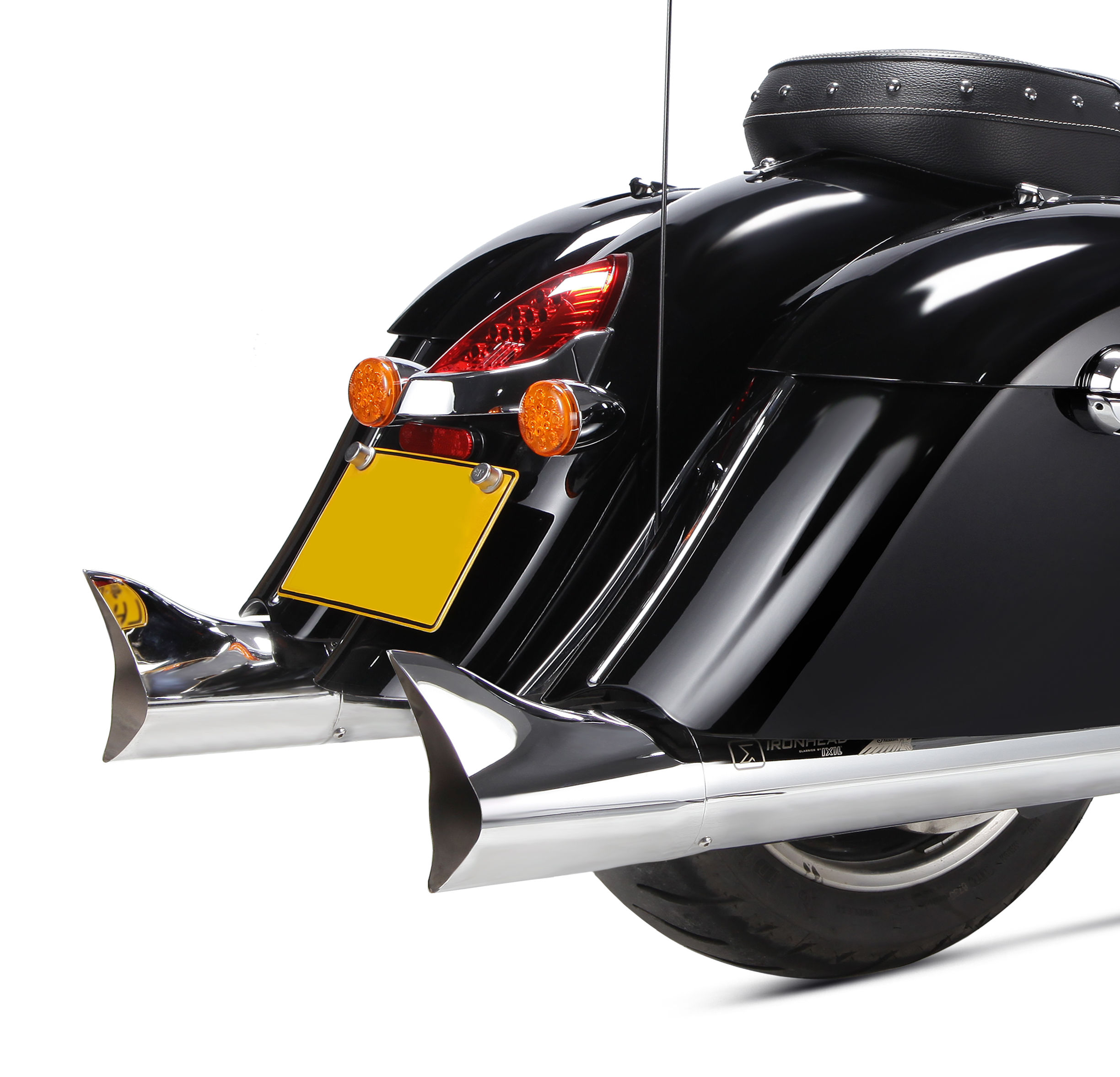 IRONHEAD END CAPS typ CAP (długość: Ø 112 mm., materiał: Inox AISI304, kolor: Bright chrome) FISHTAIL END CAP (CHROME)