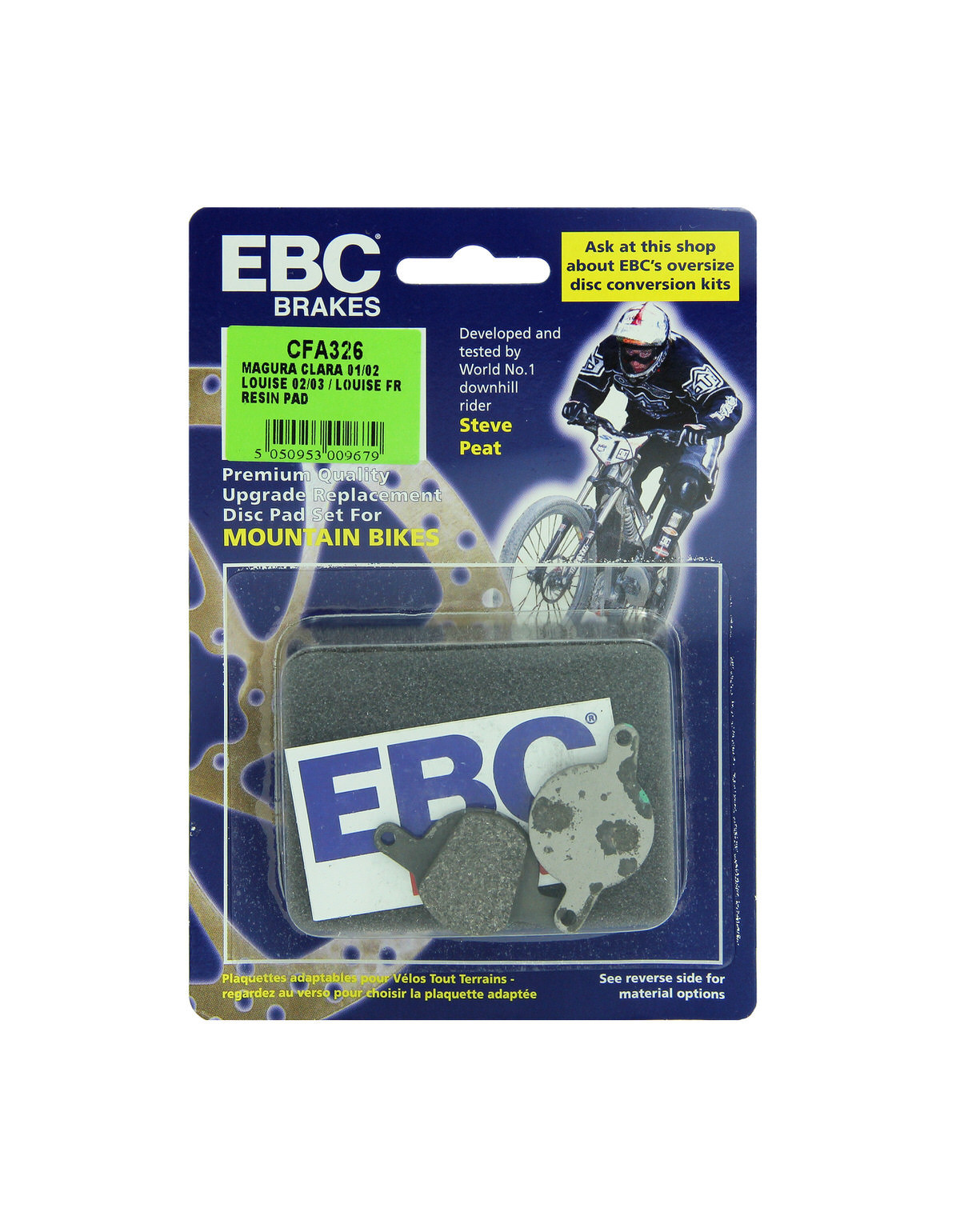 CFA326 - Klocki hamulcowe rowerowe (organiczne) EBC Brakes