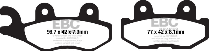 EBC Brakes Klocki hamulcowe EBC FA675TT (kpl. na 1 tarcze)